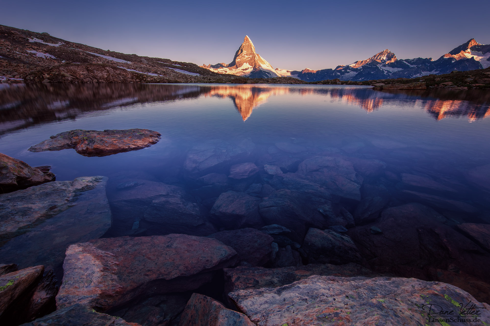 Das Matterhorn im See